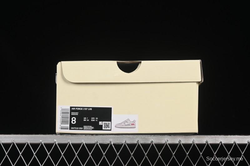 حذاء رياضي نايك اير فورس 1 '07 منخفض سوبريم سوبريم مع وسادة هوائية كاملة الطول - HH7518-058