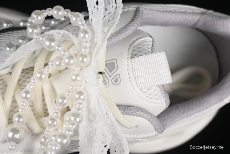 حذاء أبي كاجوال من الدانتيل الدانتيل سلسلة اللؤلؤ - 250310 أبيض