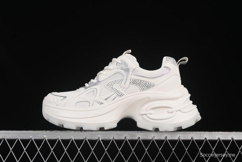 GG-CC 25ss حذاء رياضي مكتنزة جديد بمنصة مكتنزة بزيادة ارتفاع 7 سم - 668-2