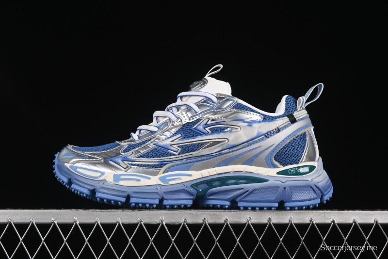 حذاء كاجوال كاجوال كاجوال أزرق اللون أزرق بربطة عنق مصبوغ من أوف وايت بي رايت - X.E5