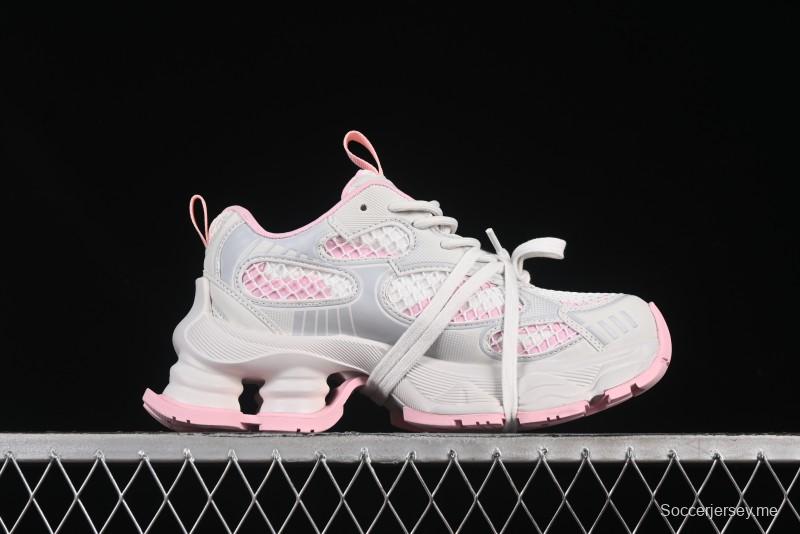 حذاء رياضي بأربطة بيضاء مجوفة بأربطة مجوفة من GG-CC Starry Sky باللون الأبيض مع زيادة ارتفاع 5 سم - G25U9778