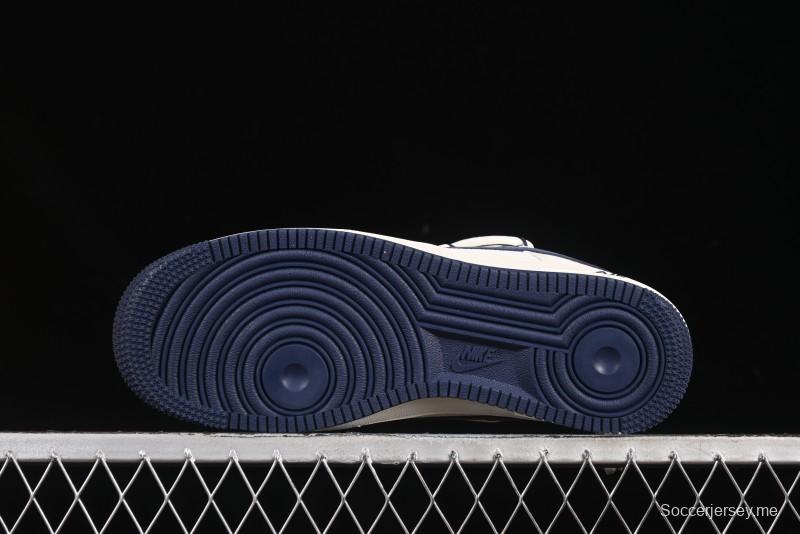 حذاء نايك اير فورس 1 '07 منخفض LV Collaboration Blue Swoosh Drawstring Sneakers Casual - DM686868-083