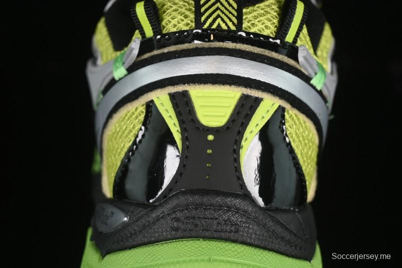 حذاء كاجوال كاجوال باللون الأبيض والأخضر من أوف وايت بي رايت - X.E5