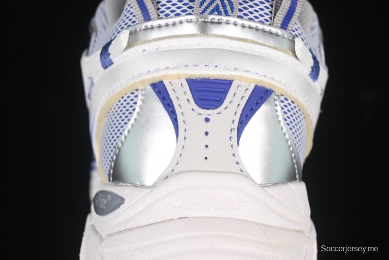 حذاء سنيكرز "بي رايت" من أوف وايت باللون الأزرق الأبيض - X.E5