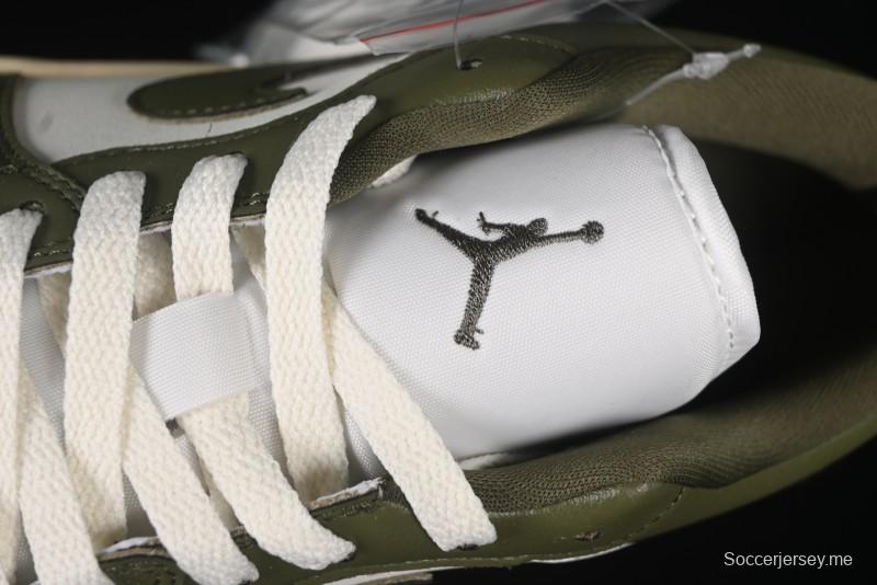 حذاء رياضي نايك اير جوردان 1 لاو AJ1 نايك اير جوردان 1 لاو AJ1 أخضر عسكري أبيض كاجوال لايف ستايل - DC0774-122