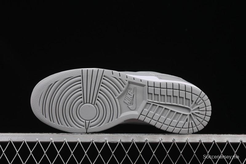 حذاء تزلج نايك SB Dunk Low باللون الأبيض الرمادي منخفض الكاجوال - HF5441-105