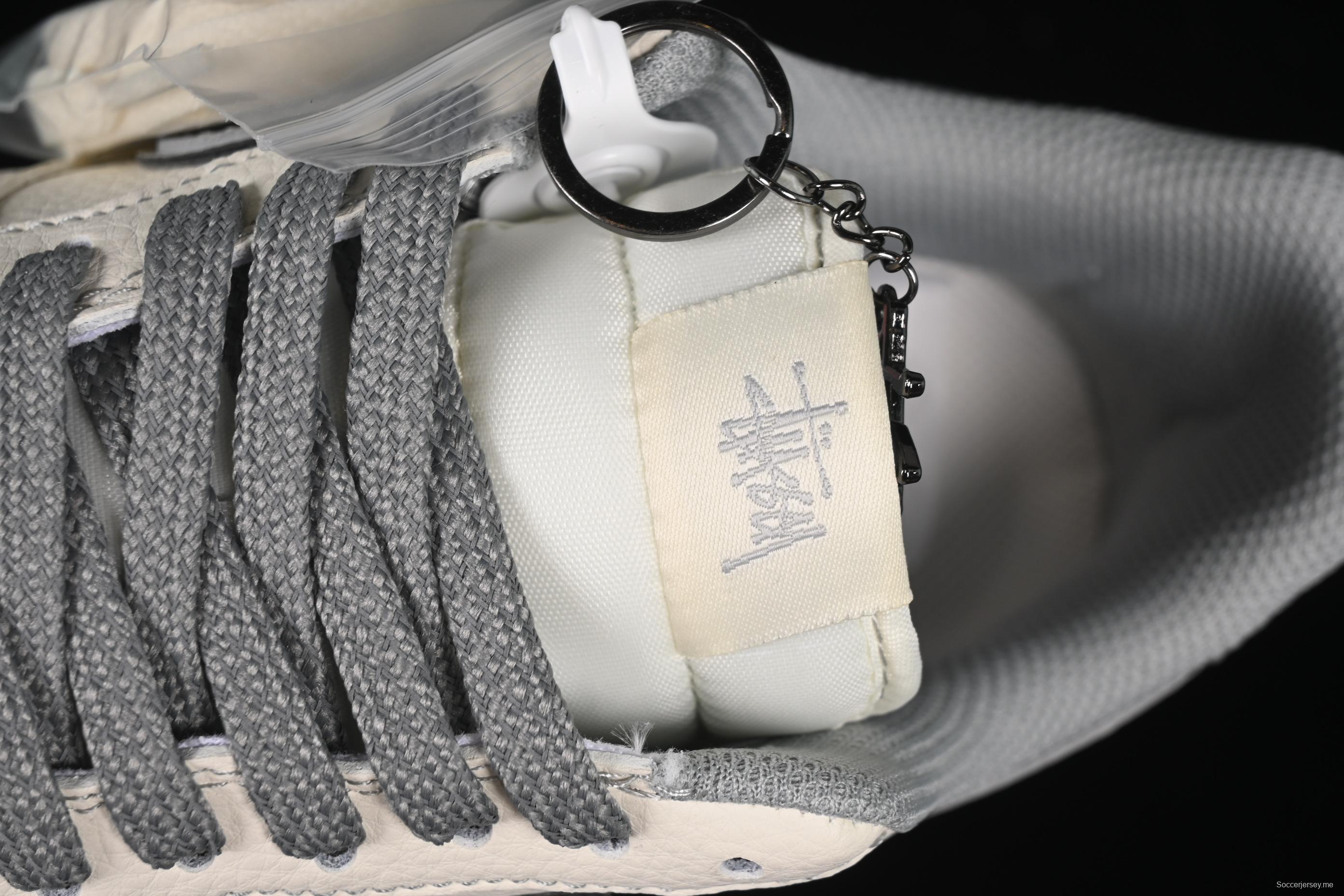 Nike Air Force 1'07 Low Stussy Collaboration Beige Mini Swoosh Casual Sneakers - HH7518-060