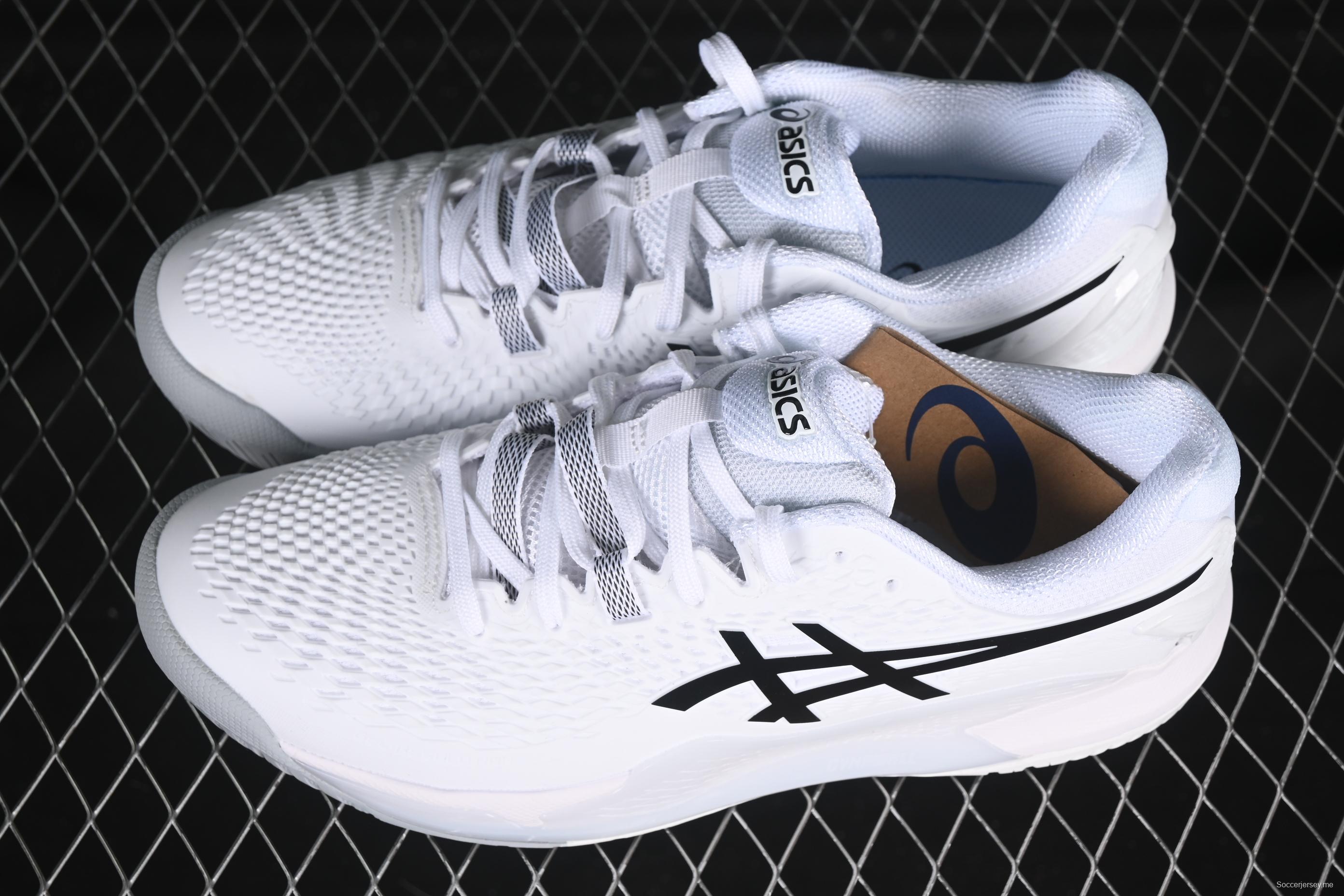 حذاء الجري جل-ريسوليوشن 9 ريترو من اسيكس جل-ريسوليوشن 9 مبطن كاجوال قابل للتنفس - 1041A330-100