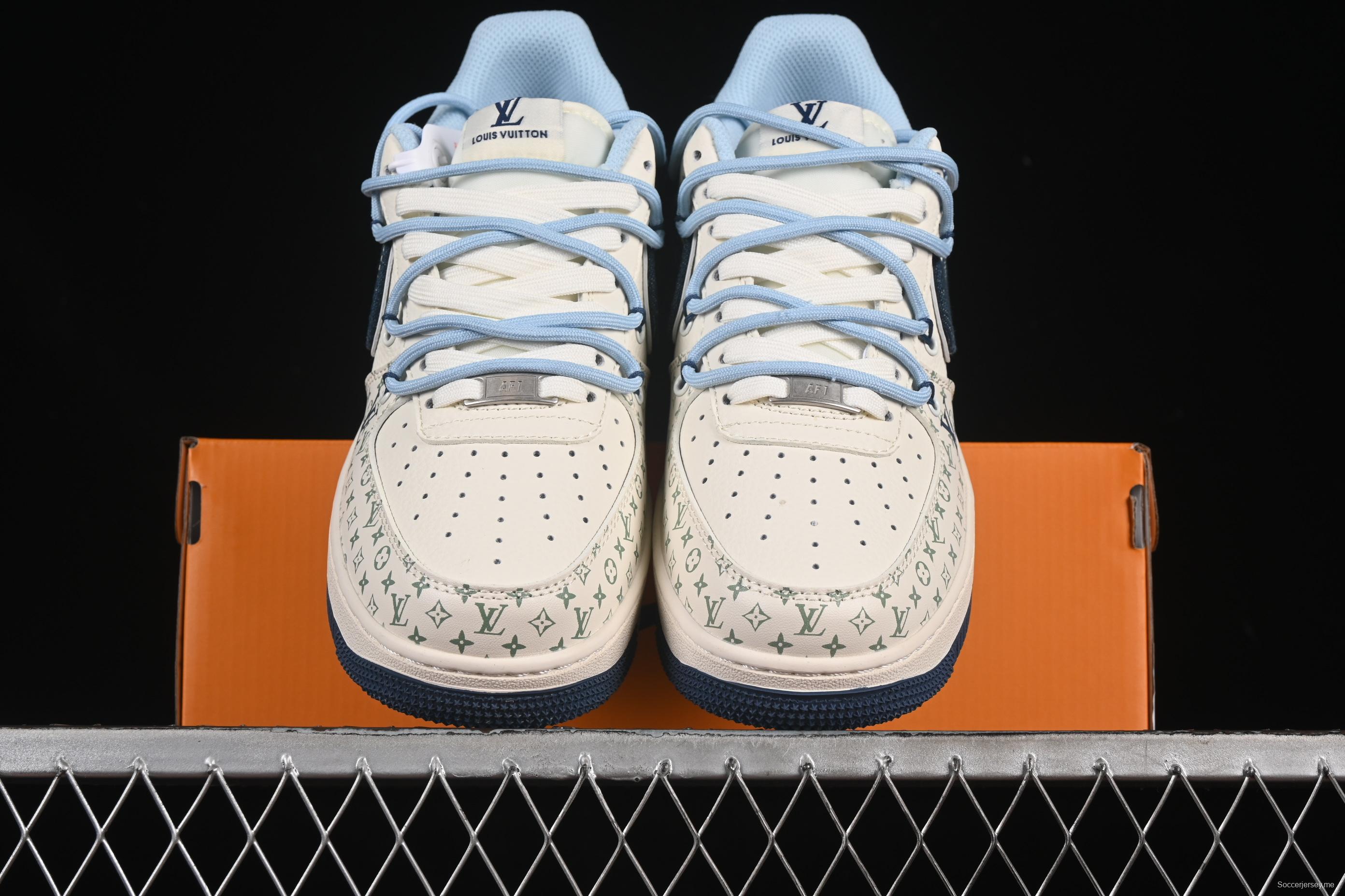 Nike Air Force 1'07 Low LV Collaboration Print Drawstring Casual Sneakers - DM6868-096