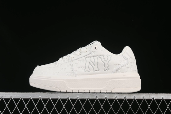 New York Yankees MLB Bigball Chunky Embo Monogram Platform Sneakers - 3ASXE015N50WHS