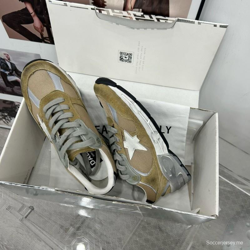 2024 Unisex GGDB Green Grey White Suede Mesh Sneakers