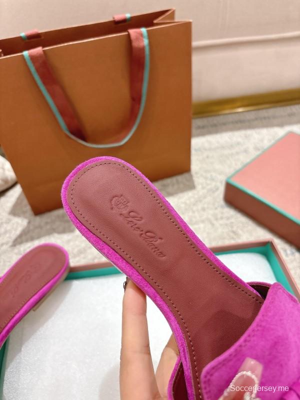 2025 Slippers Le Parmentier Pink Suede Slippers