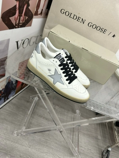 2024 Unisex GGDB White Grey Leather Sneakers MJ00260