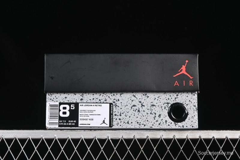 Nike Travis Scott Cactus Jack x Air Jordan 4 Retro AJ4 Collaboration Suede Blue - 308497-406