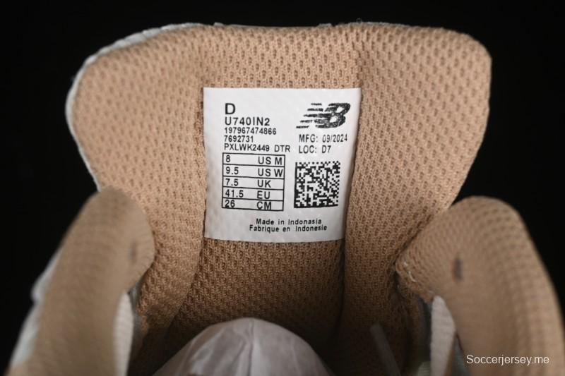 حذاء جري رياضي كاجوال رياضي من سلسلة نيو بالانس 740 ريترو بأسلوب أبي - U740IN2