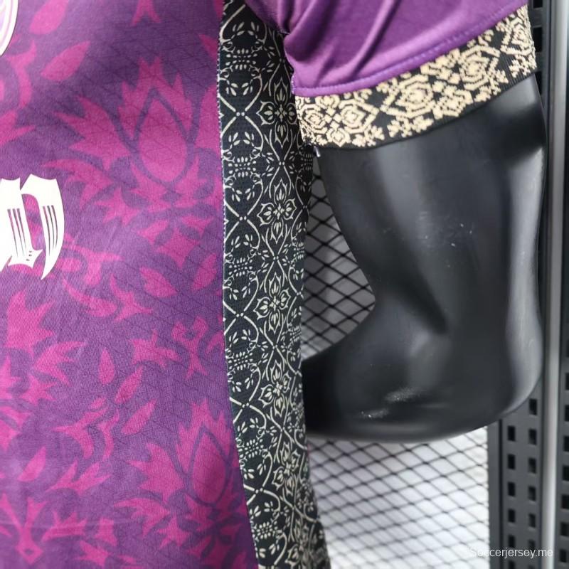 Player Version 25/26 AC Milan Redesigned Away Purple with Geometric Pattern Jersey