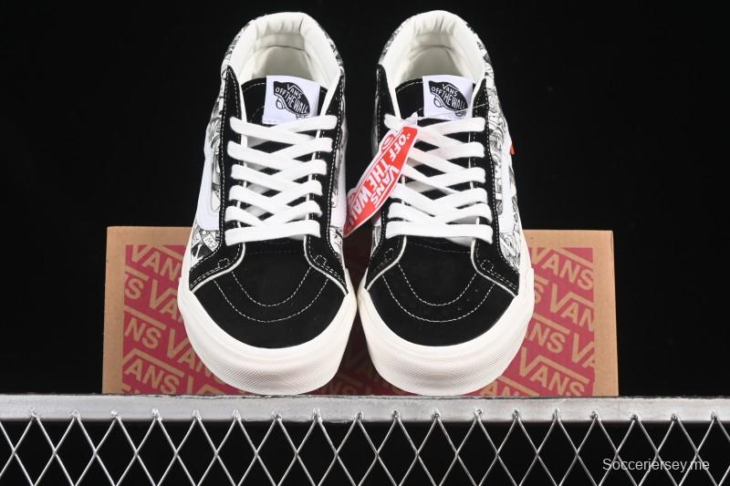 حذاء تزلج سكيت كلاسيك من فانس Sk8-Mid Classic - VN0A347UVGD