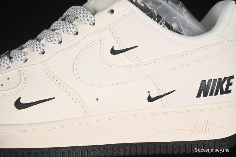 حذاء نايك اير فورس 1'07 منخفض كاجوال مع سووش أسود ثلاثي - XX3168-183