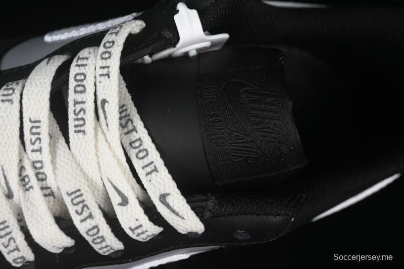 حذاء نايك اير فورس 1 '07 منخفض أسود فضي كورت منخفض الكاجوال - ZH0316-085