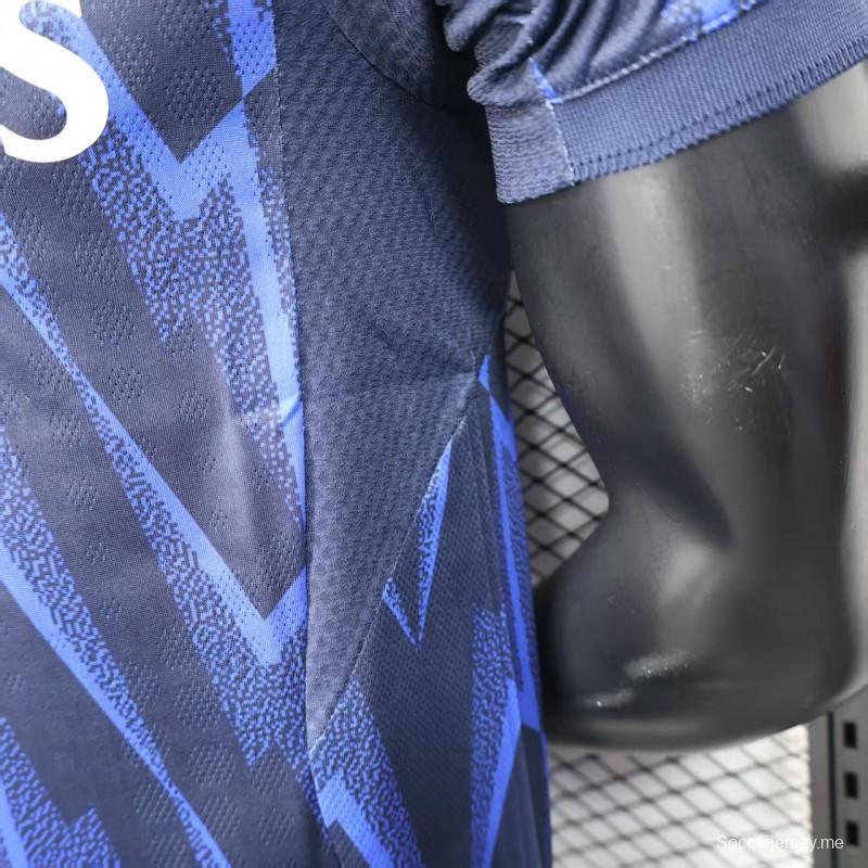 إصدار اللاعب 25/26 قميص أرسنال الثالث أزرق بنمط البرق الهندسي