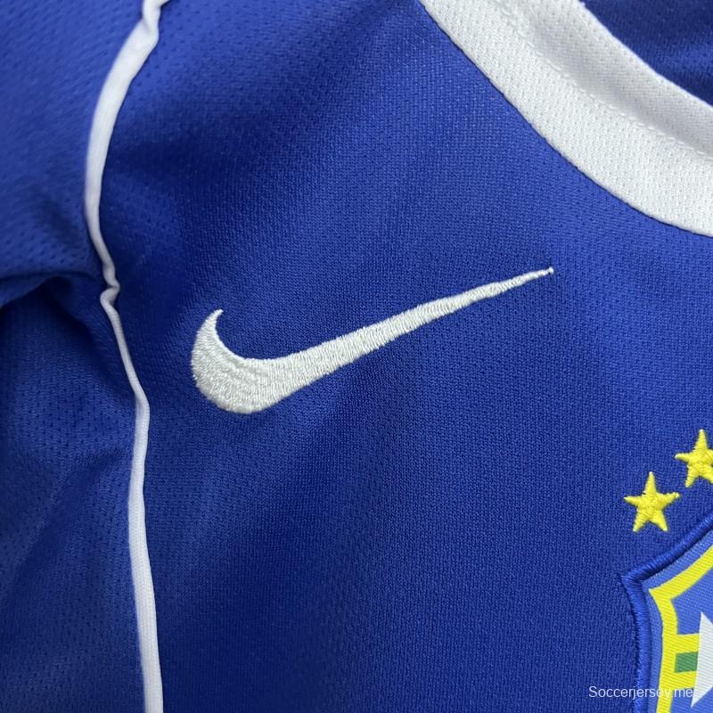 Retro 2004 Kids Brazil Away Size 16-28 Jersey
