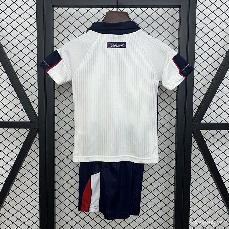 Retro 1998 Kids England Home Size 16-28 Jersey