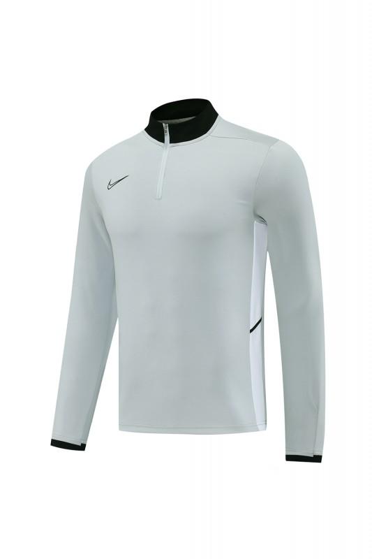 2025 Nike Grey Full Hoodie Zipper Jacket +Long Pants