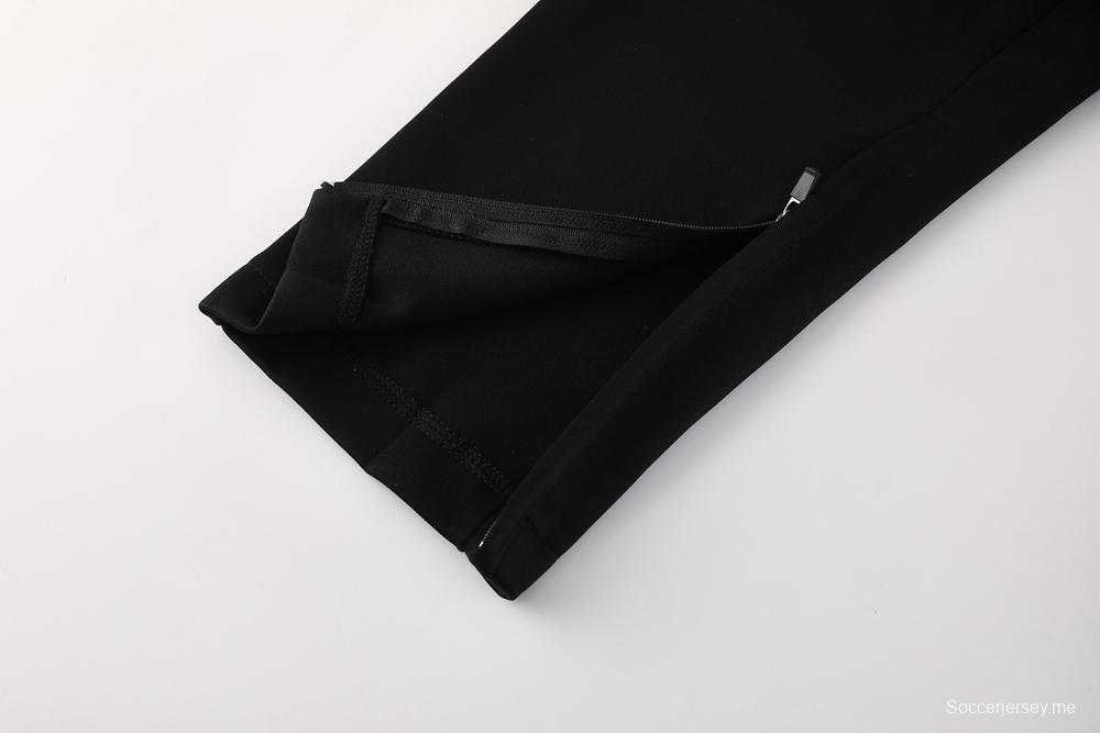 2025 سترة سوداء بسحاب كامل من نايك 2025 + بنطلون طويل