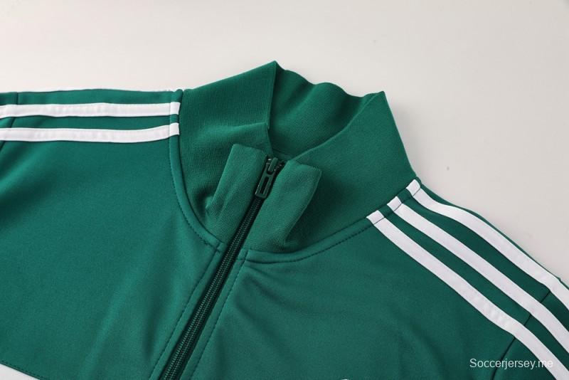 2025 Adidas Green/Black Full Zipper Jacket +Long Pants