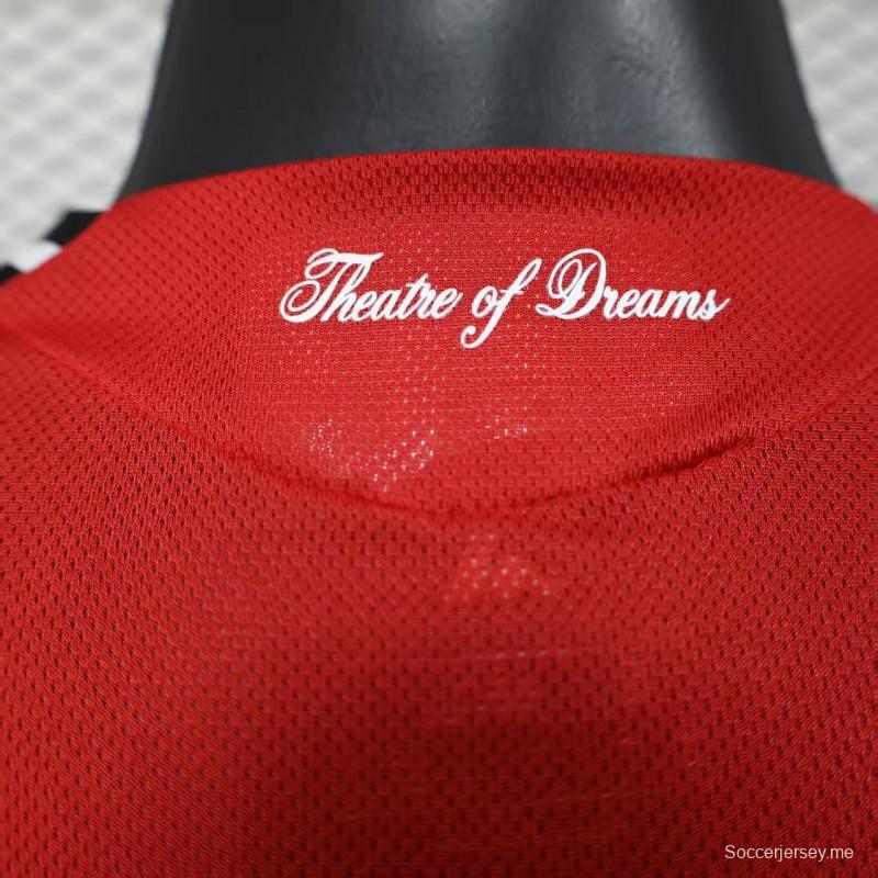 إصدار اللاعب 25/26 قميص فريق مانشستر يونايتد بأكمام طويلة الأكمام للمباراة النهائية