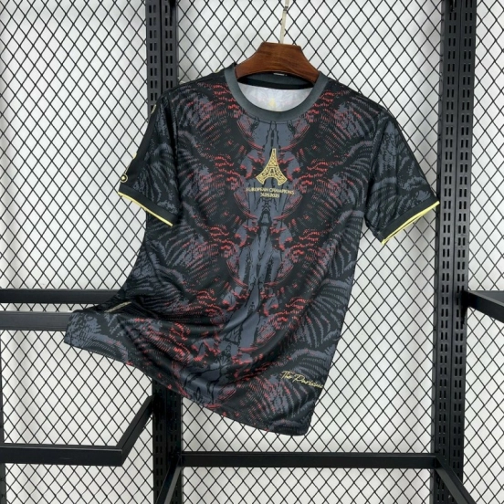 2025/26 باريس سان جيرمان (CAMPEONES DE EUROPA) قميص رمادي