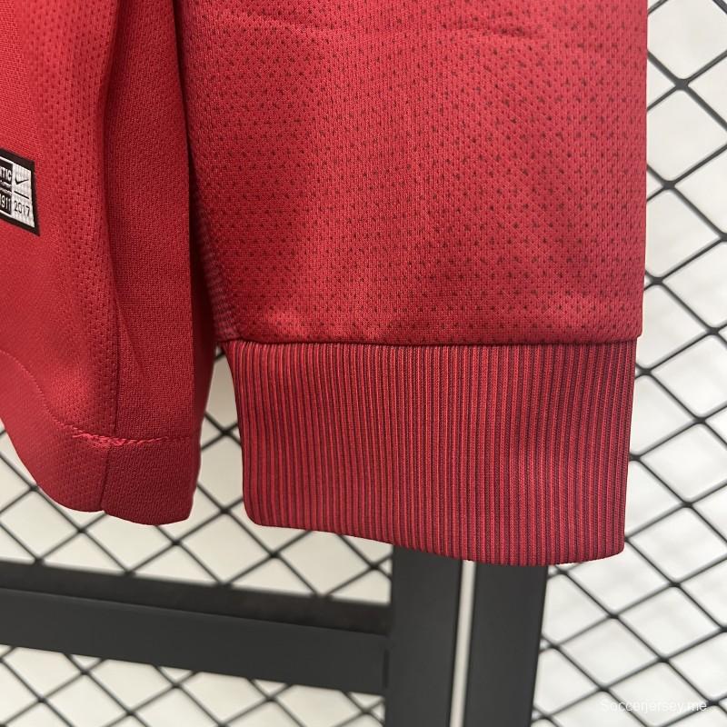 قميص ريترو 17/18 روما بأكمام طويلة أكمام طويلة