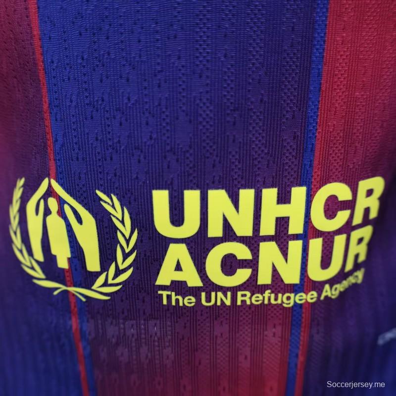 نسخة اللاعب 25/26 قميص برشلونة الأساسي 25/26