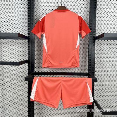 2025/26 كيدز ريال مدريد 2025/26 قميص حارس مرمى ريال مدريد برتقالي اللون أحمر