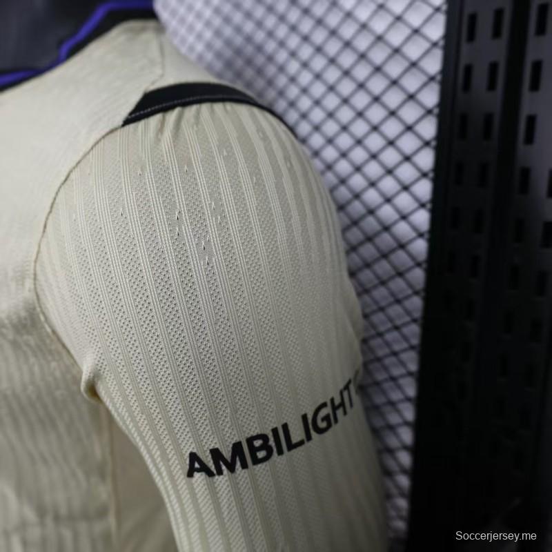 نسخة اللاعب 25/26 قميص بأكمام طويلة الأكمام من برشلونة Away 25/26