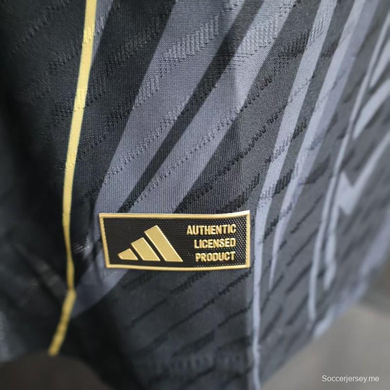 إصدار اللاعب 2025 قميص المكسيك 2025 أسود بنقشة ريشة النسر