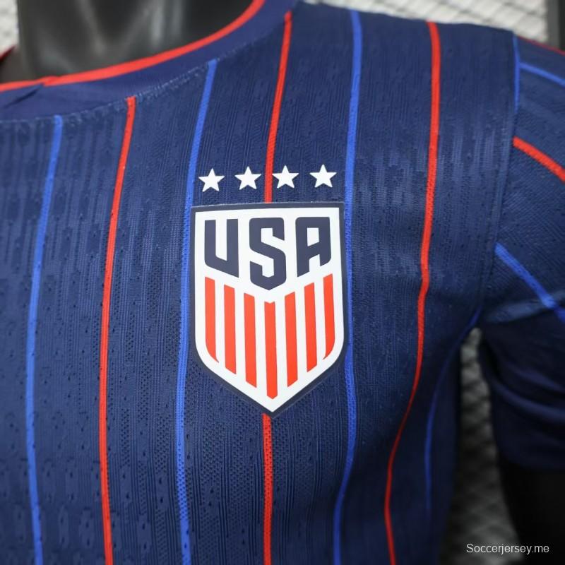 إصدار اللاعب 2025 الولايات المتحدة الأمريكية 2025 قميص الولايات المتحدة الأمريكية