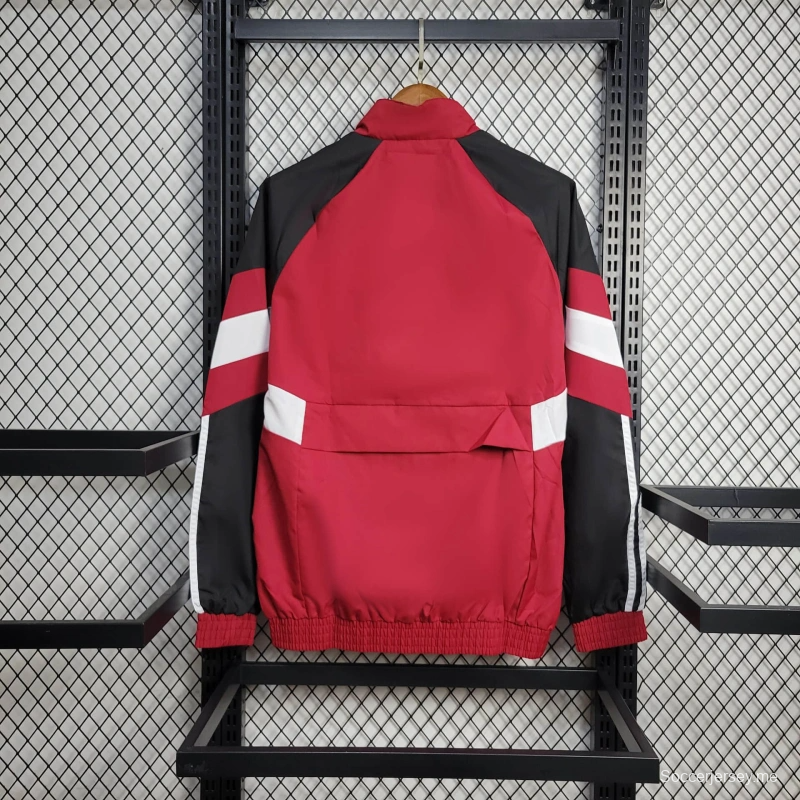 25/26 جاكيت نوتنجهام فورست سترة واقية من الرياح حمراء اللون