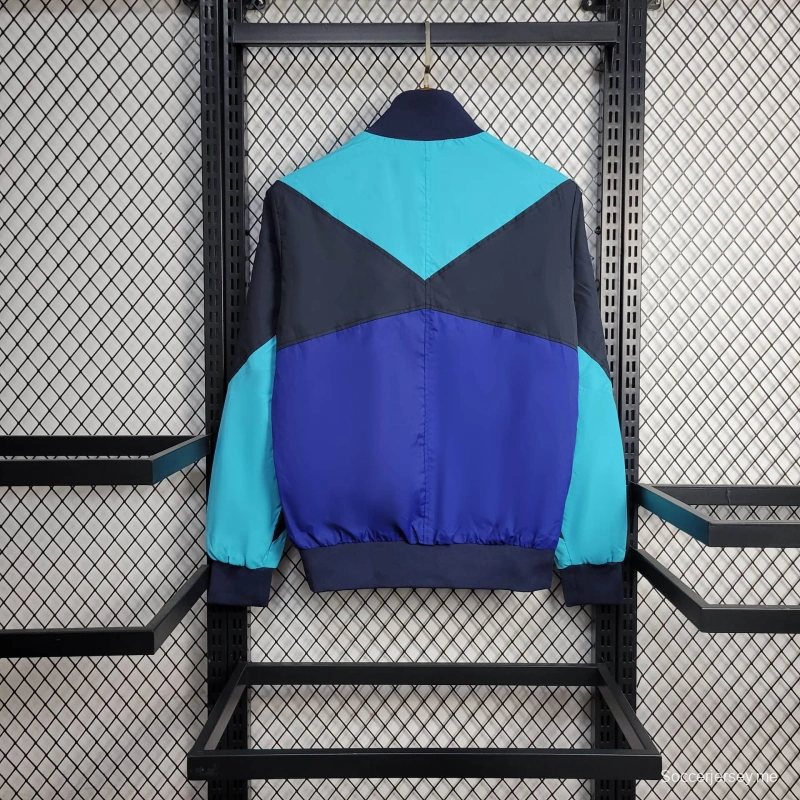 25/26 جاكيت تشيلسي سترة واقية من الرياح أزرق اللون الأزرق