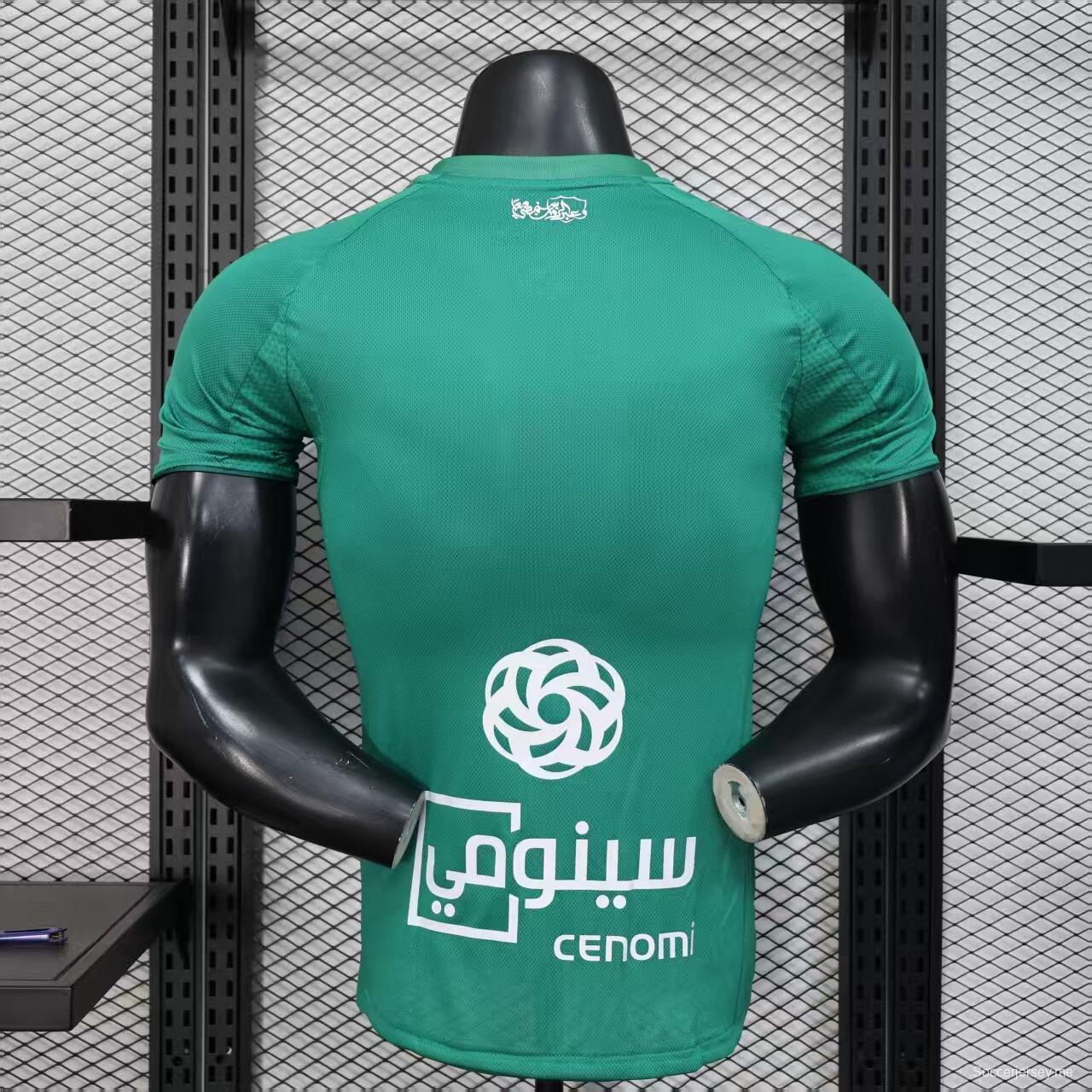 نسخة اللاعب 25/26 قميص الأهلي الأخضر خارج أرضه الأهلي 25/26