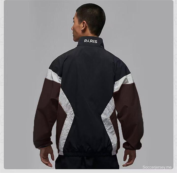 25/26 طقم جاكيت رياضي ريترو بلوك ملون من باريس سان جيرمان - أزرق/أسود/وردي مجموعة السترات الواقية 3 ألوان