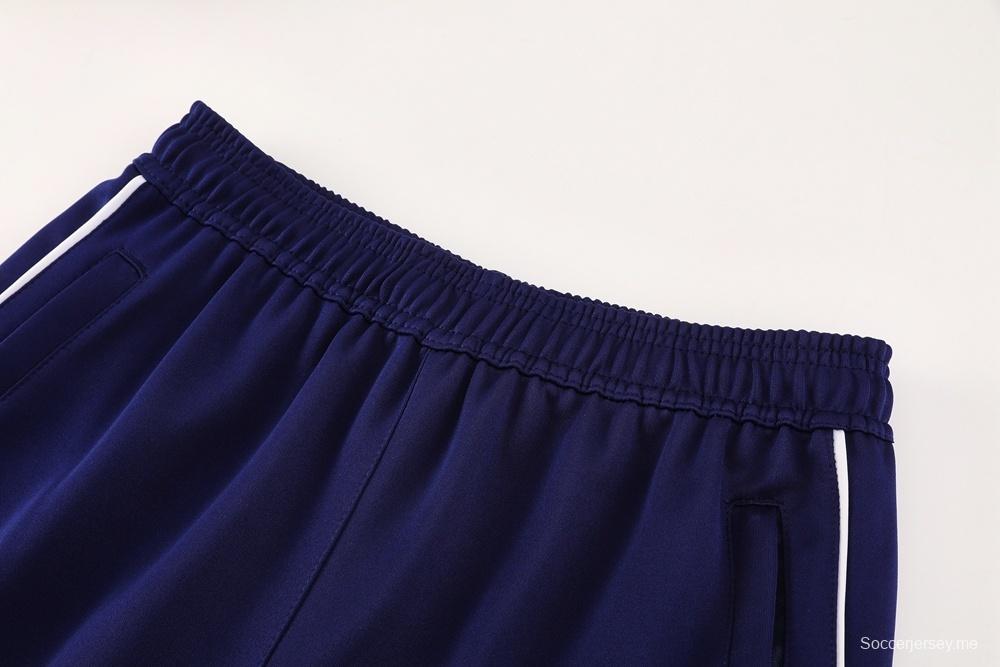 2025 أديداس 2025 جاكيت أديداس كحلي بسحاب كامل + بنطلون طويل