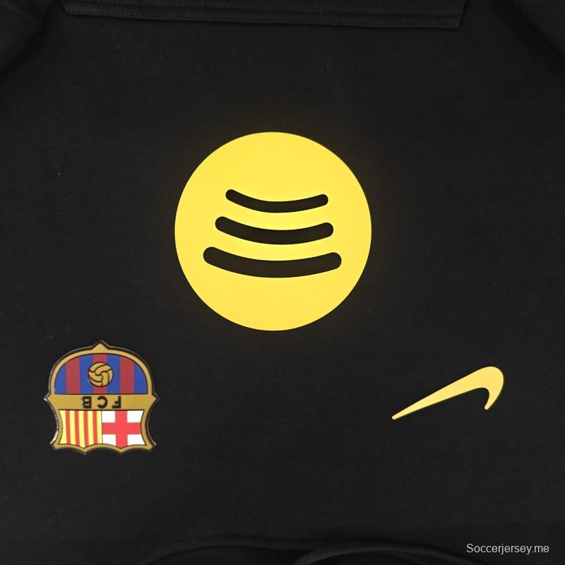 25/26 برشلونة هودي بقلنسوة مبطنة بالصوف 10 ألوان