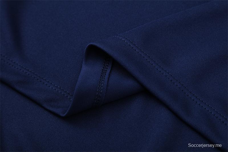 Retro 05/06 Real Madrid Royal Blue Half Zipper Jacket