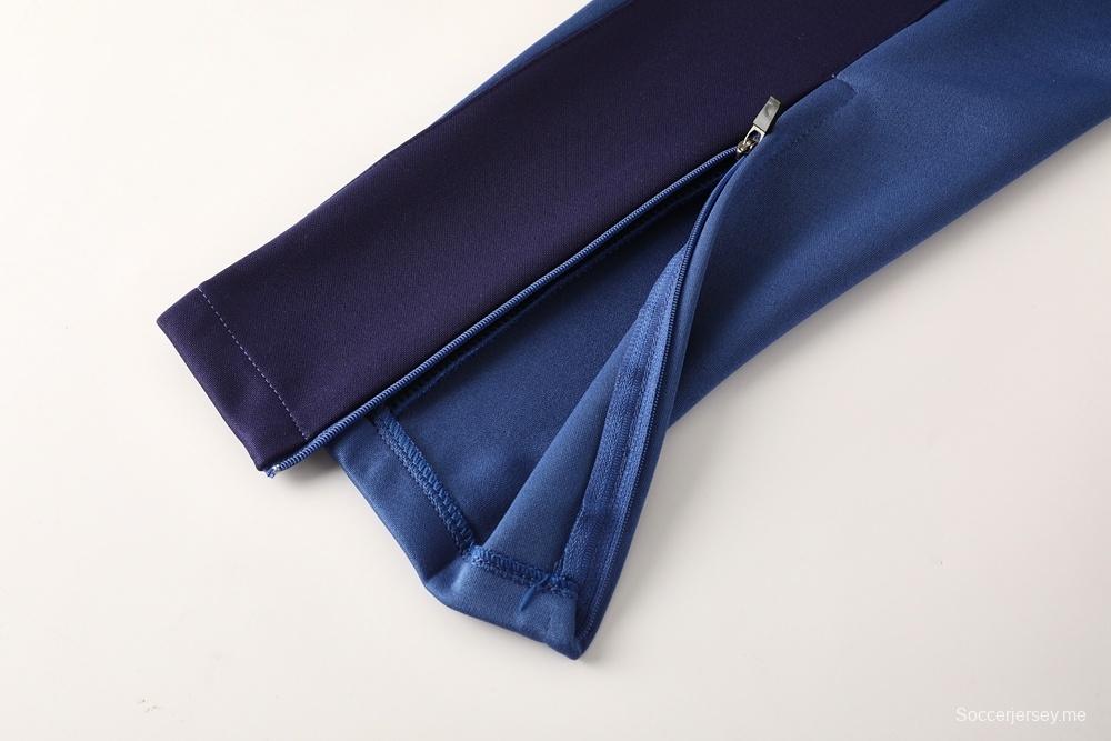 2025 نايك أزرق/أخضر/أسود أزرق/أخضر/أسود جاكيت بسحاب كامل + بنطلون طويل