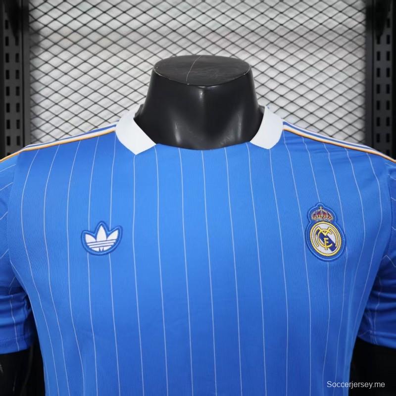 إصدار اللاعب 25/26 قميص أزرق كاجوال ريال مدريد 25/26