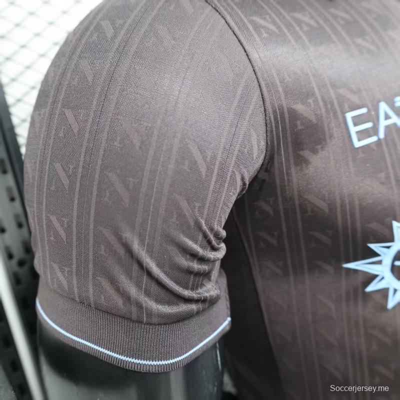 نسخة اللاعب 25/26 قميص نابولي الثالث أسود اللون أسود 25/26