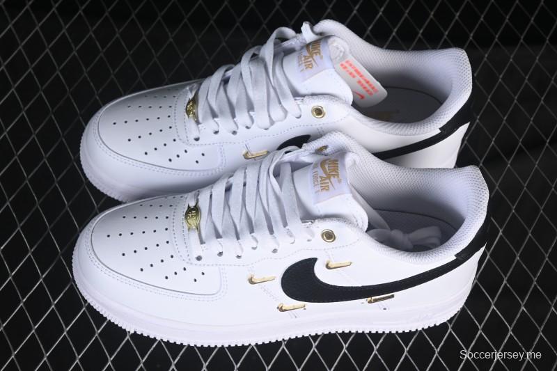 حذاء نايك اير فورس 1'07 منخفض بأربعة خطافات أسود أبيض كاجوال أبيض - ZH0316-113