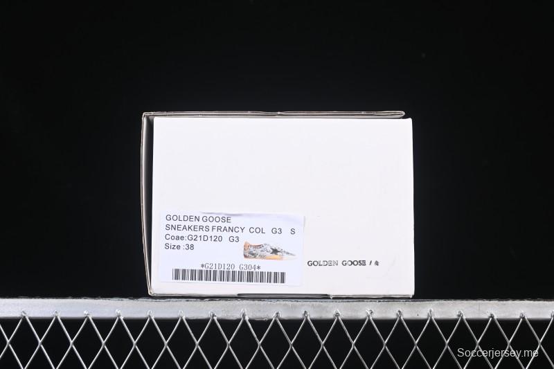 حذاء سنيكرز جلدي من جولدن جوس ترو ستار من الجلد المضغوط - GGDB