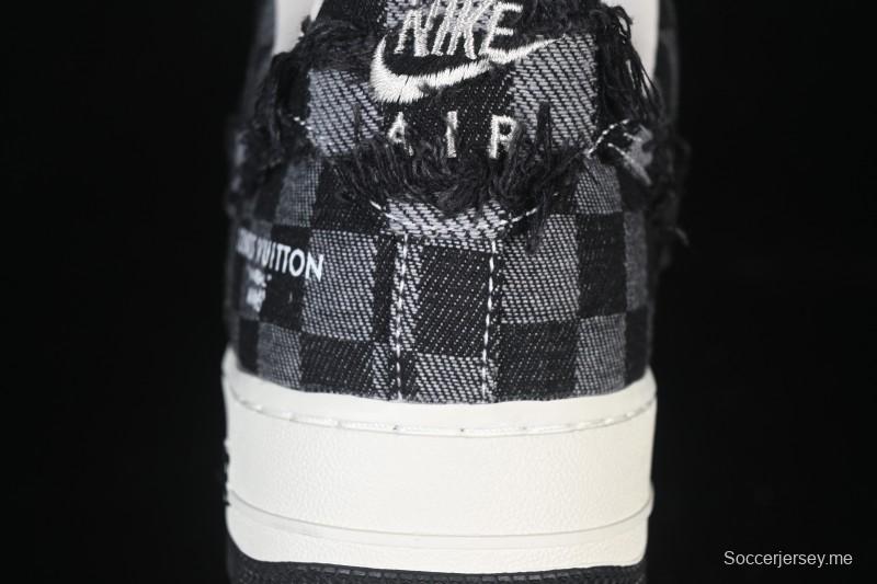 حذاء نايك اير فورس 1 '07 منخفض من نايك اير فورس 1 '07 LV Collaboration أبيض أسود سنيكرز كاجوال - YF9511-817